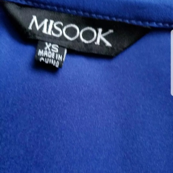 Exclusively Misook Size XS Top Tunic Royal Blue - Picture 3 of 4